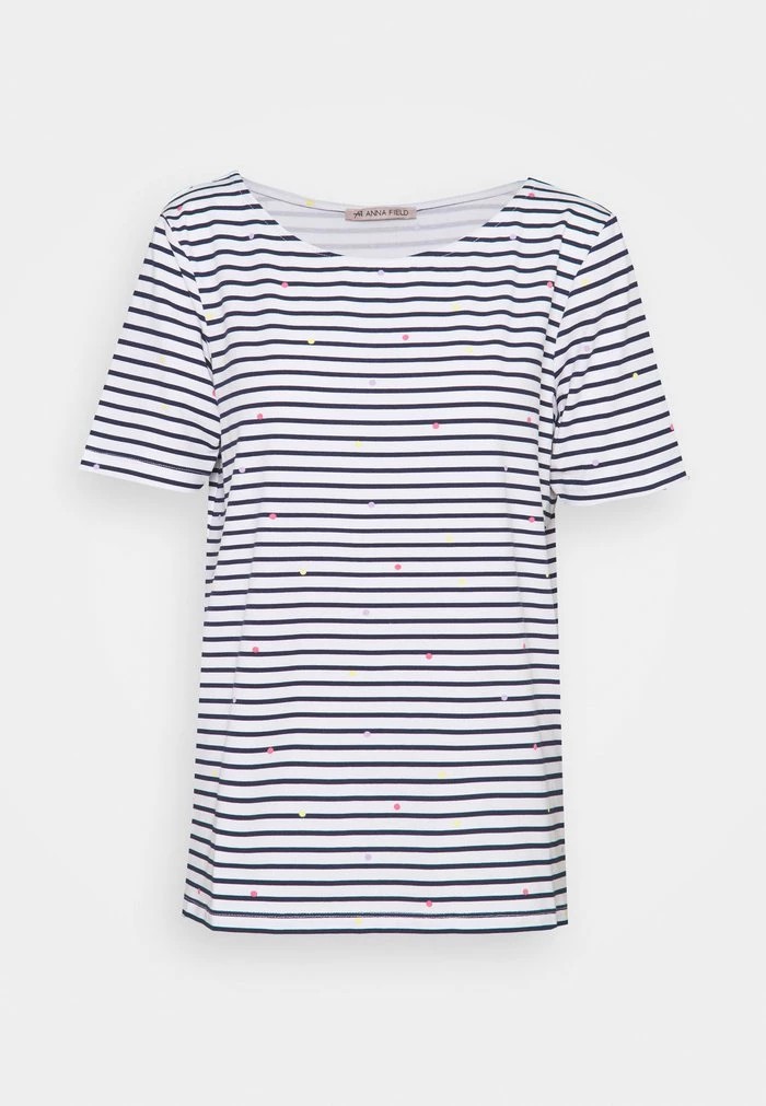 T-Shirt ANNA FIELD Anna Field Print T-shirt Blanche Femme | MOY-2581120